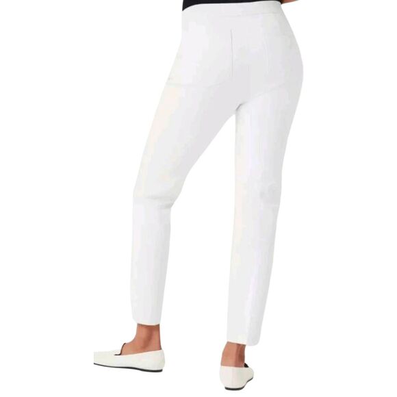 SPANX On-The-Go Slim Straight Pant In Classic White Size XS - Picture 3 of 6